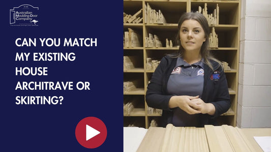 Can you match my existing house architrave or skirting?