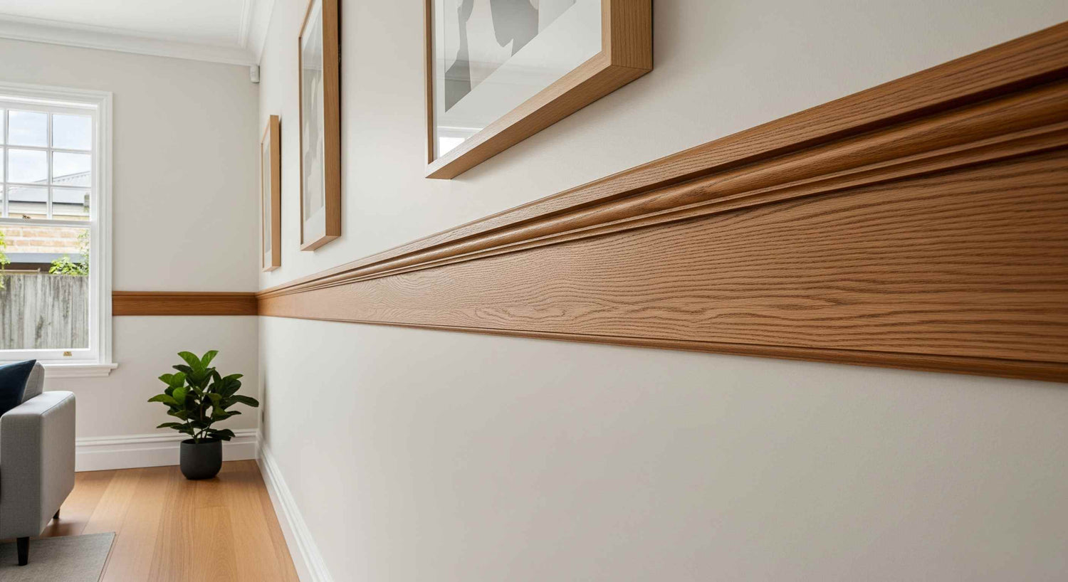 Timber Panel Rails Custom Timber Picture Rails for Unique Spaces