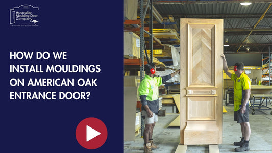 How do we install Mouldings on American Oak Entrance Doors