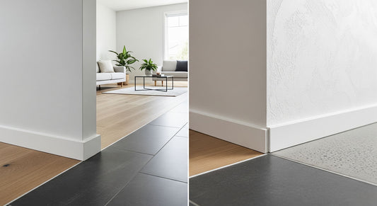 Matching Shadowline Skirting to Floor and Wall Finishes
